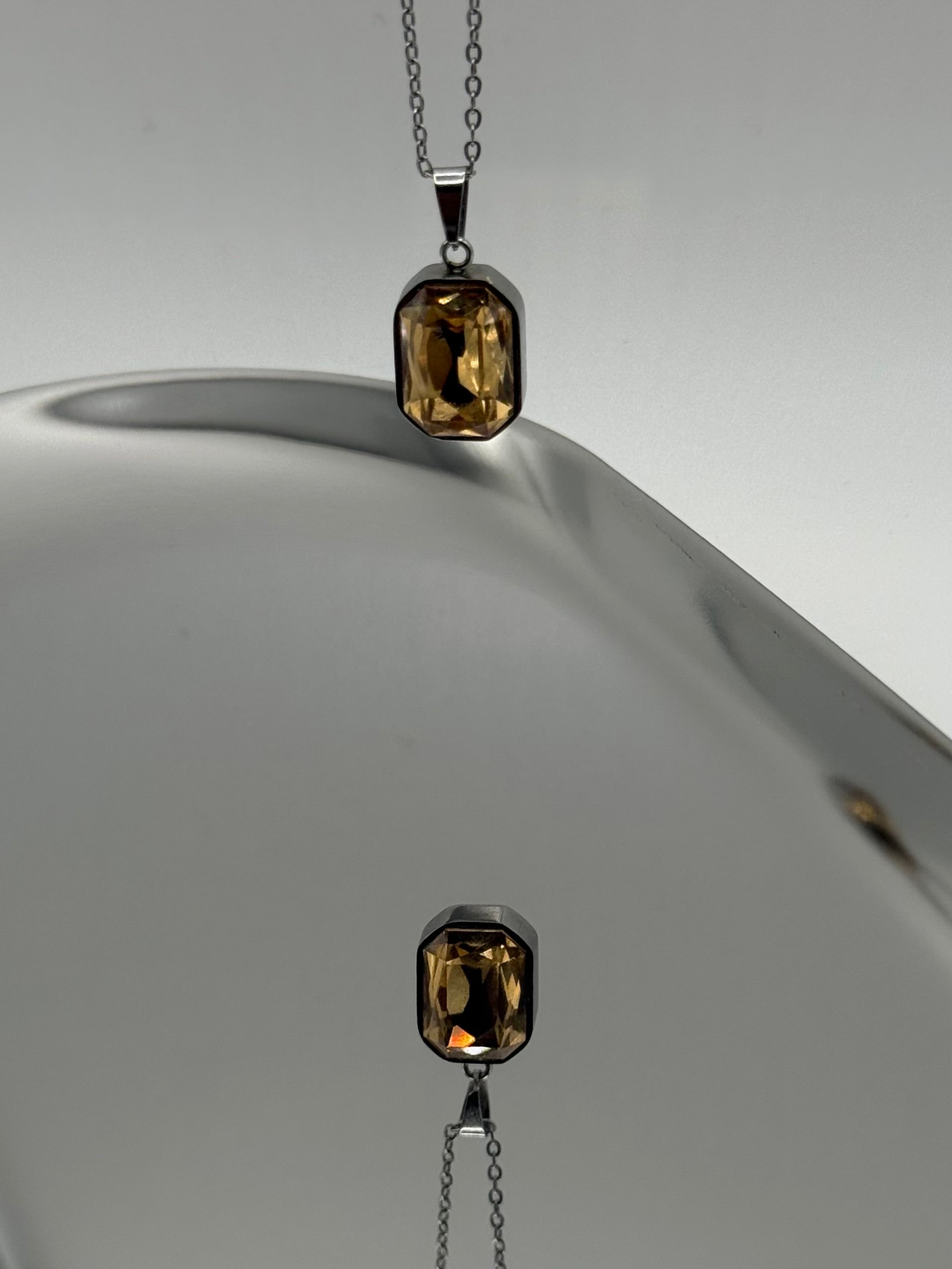 Amber Stone Necklace
