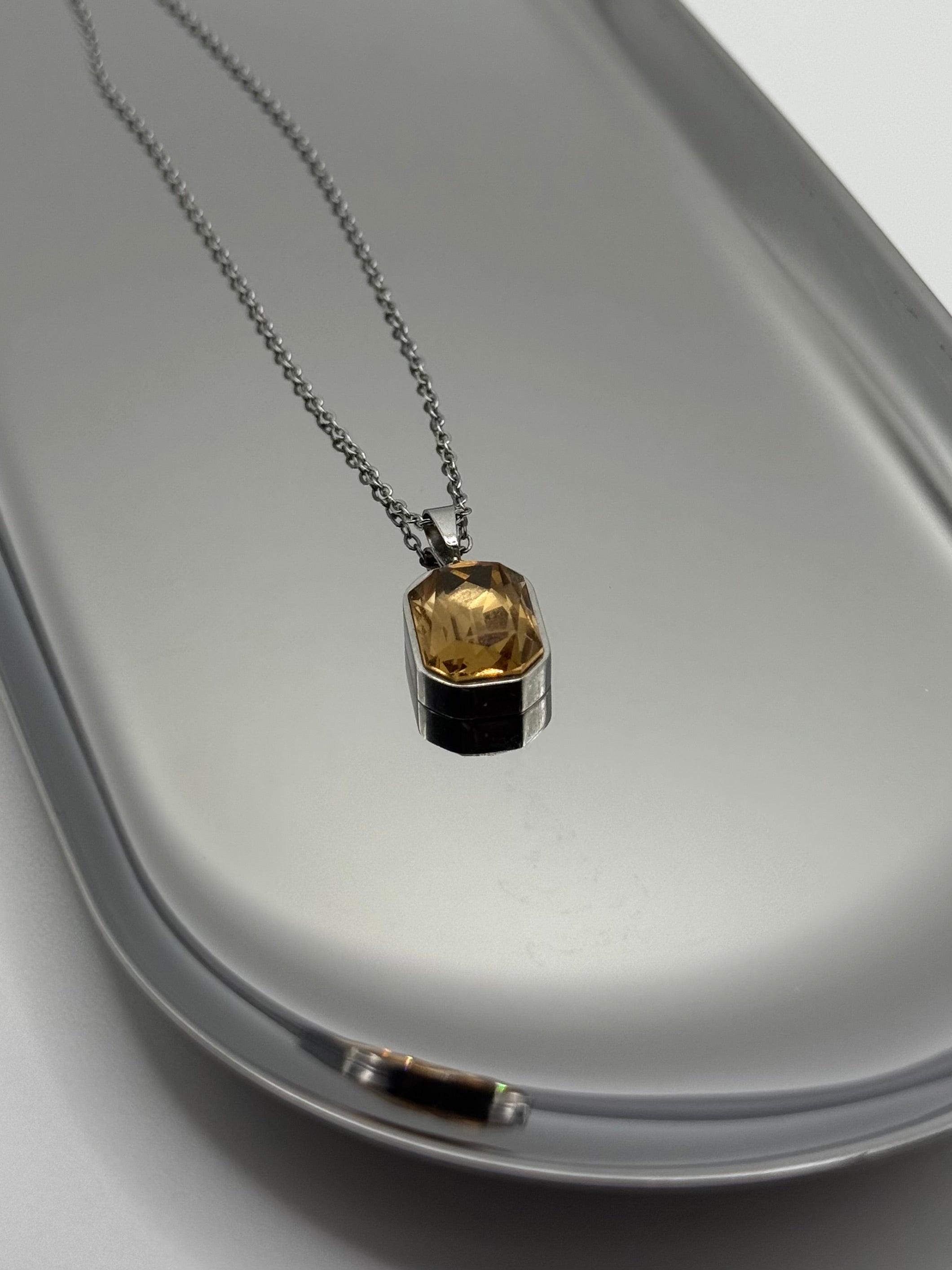 Amber Stone Necklace