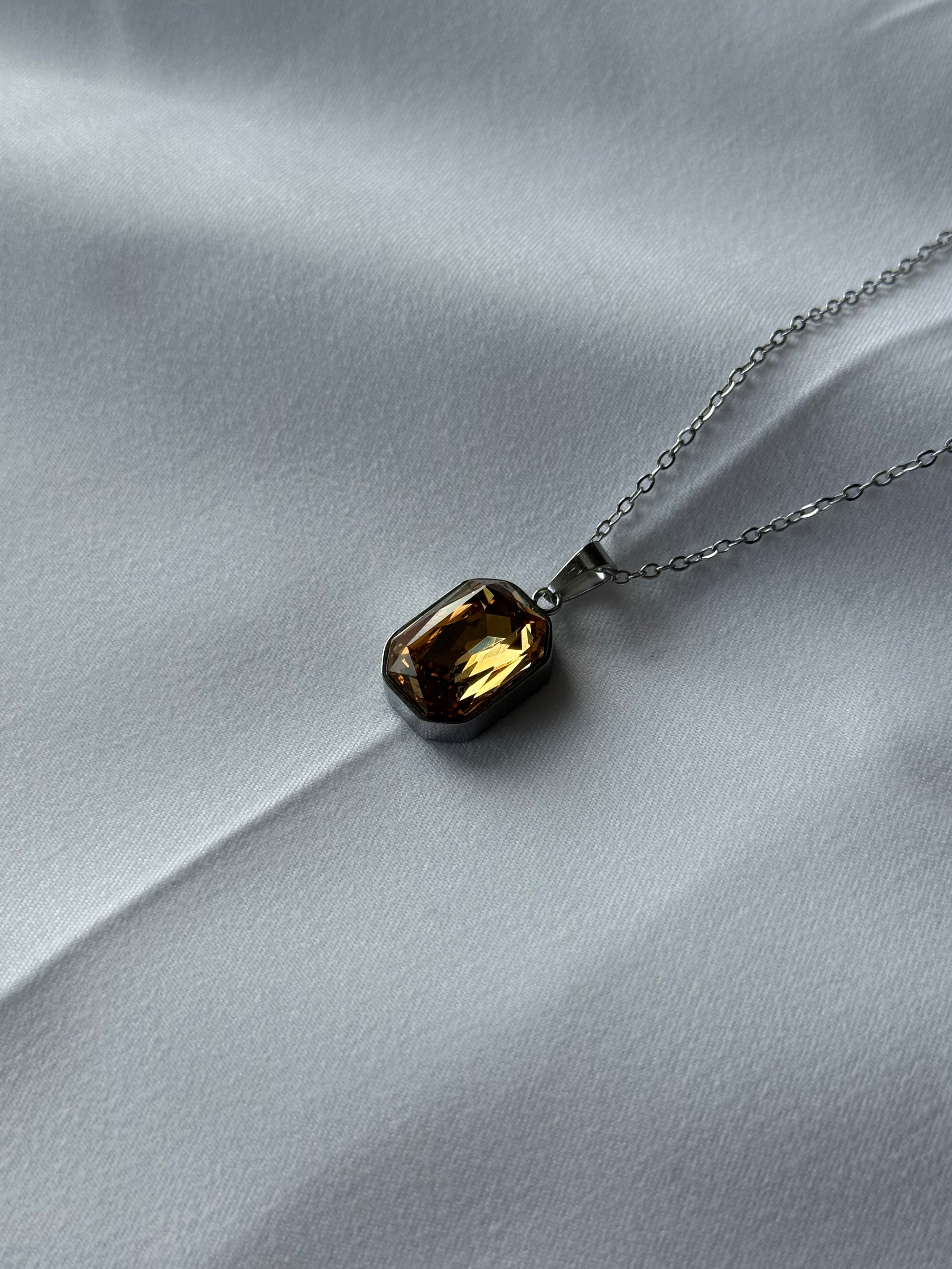 Amber Stone Necklace