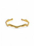 WELLEN-ARMREIF GOLD
