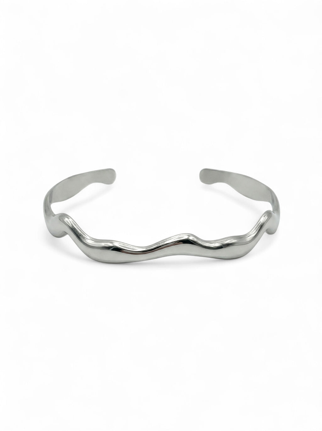 WELLEN-ARMREIF SILBER