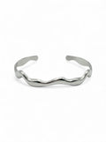 WELLEN-ARMREIF SILBER