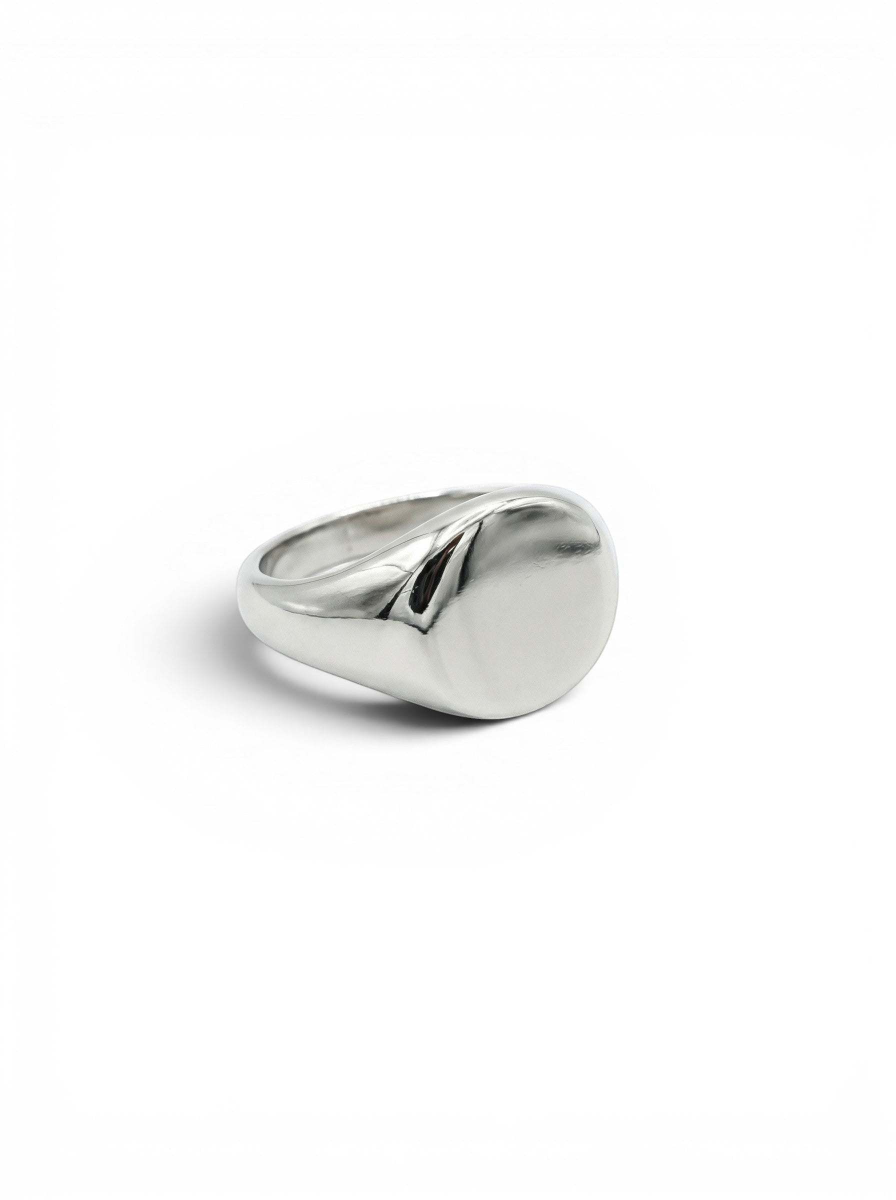OVALER SIEGELRING SILBER