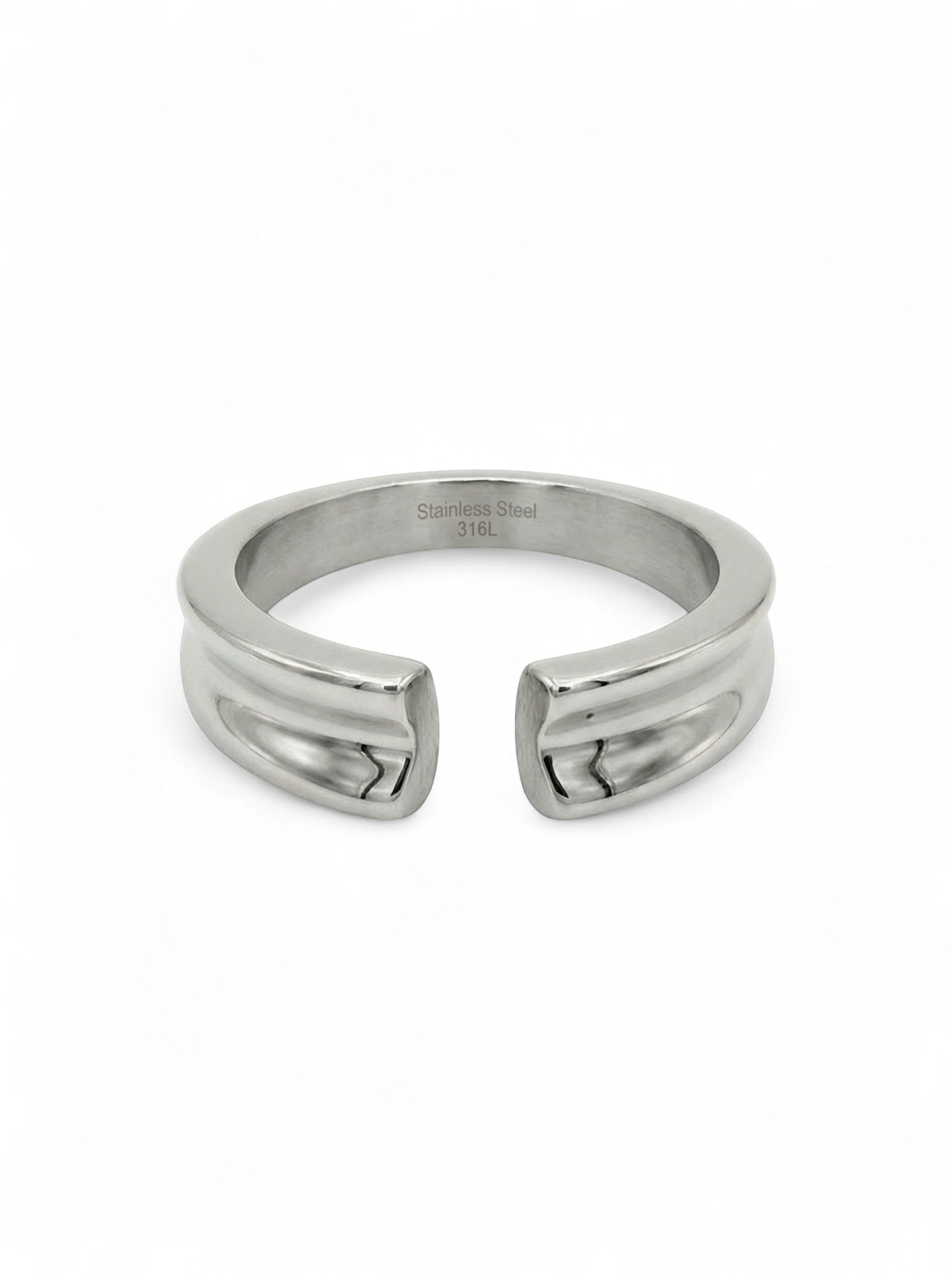 OFFENER RING SILBER