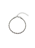ROPE ARMBAND 2MM SILBER