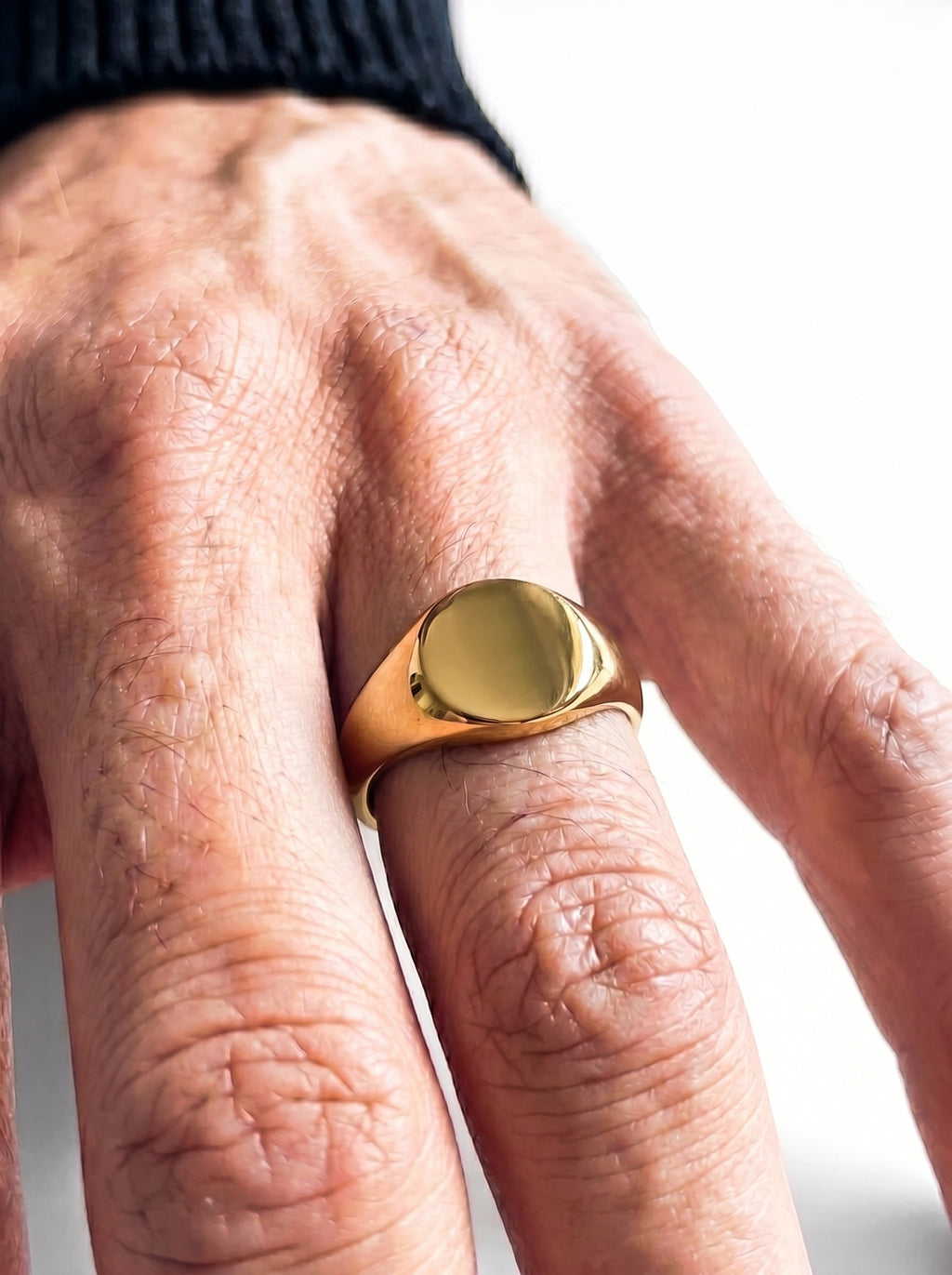 OVALER SIEGELRING GOLD