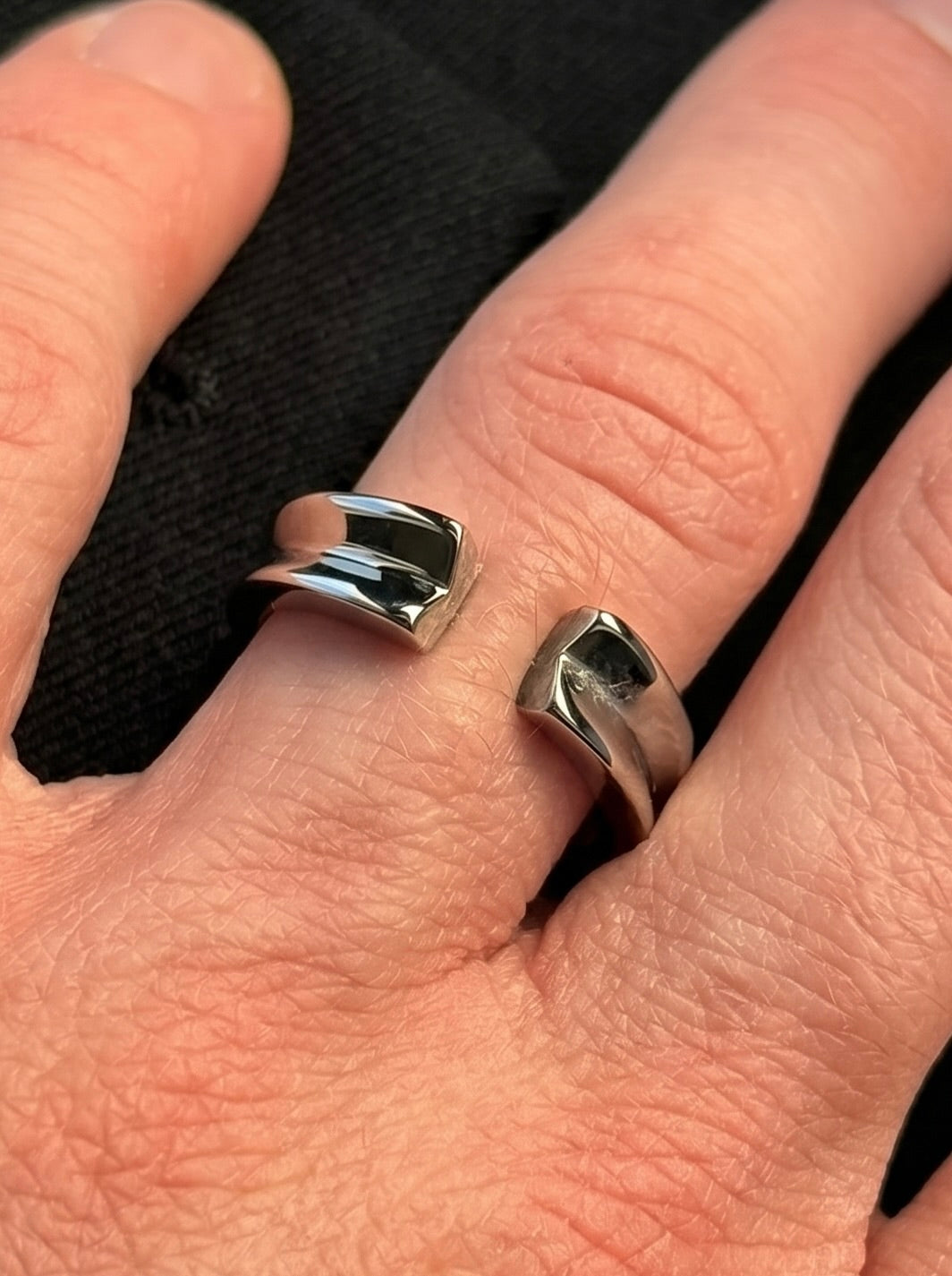 OFFENER RING SILBER
