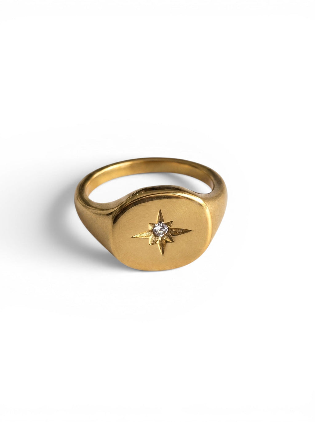 SIEGELRING MIT NORDSTERN GOLD