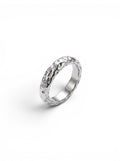 GEHÄMMERTER RING SILBER