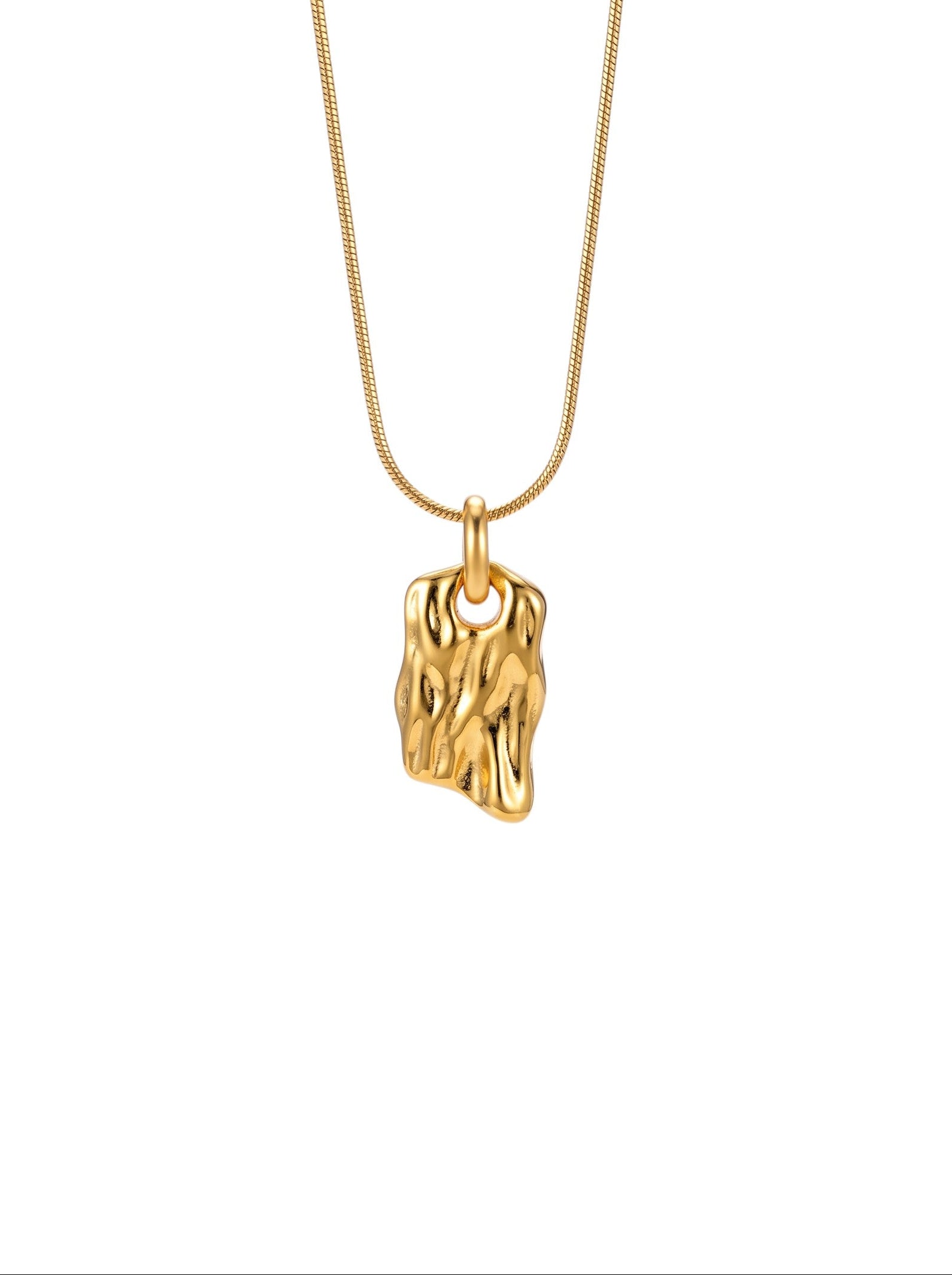 NUGGET HALSKETTE GOLD