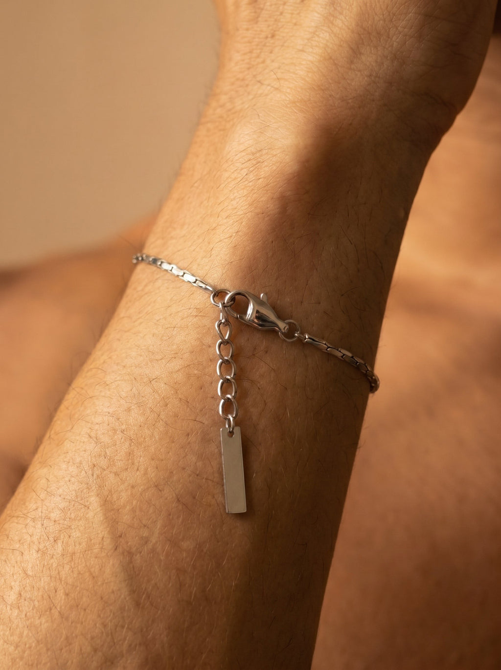 CABLE ARMBAND SILBER