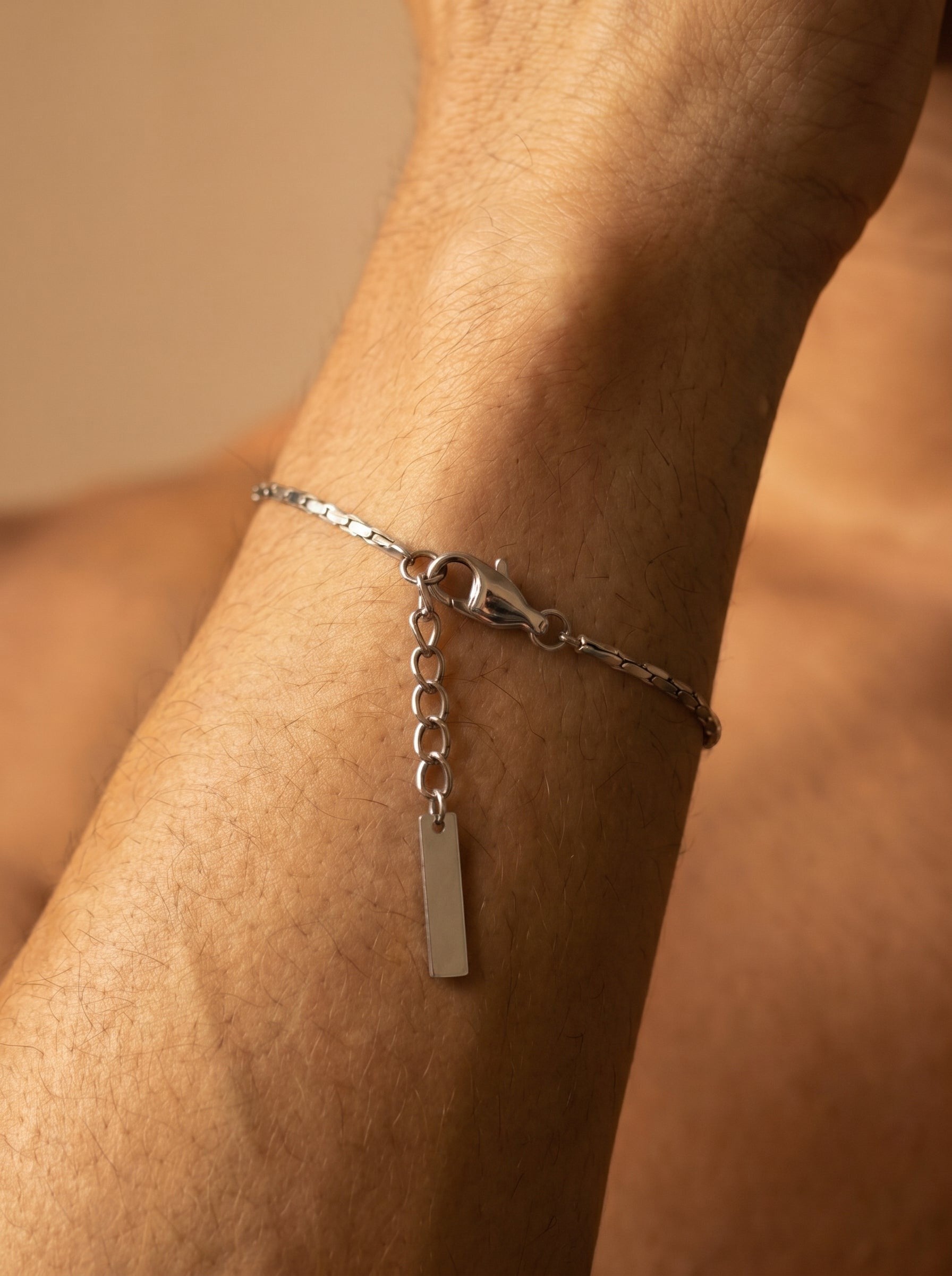 CABLE ARMBAND SILBER