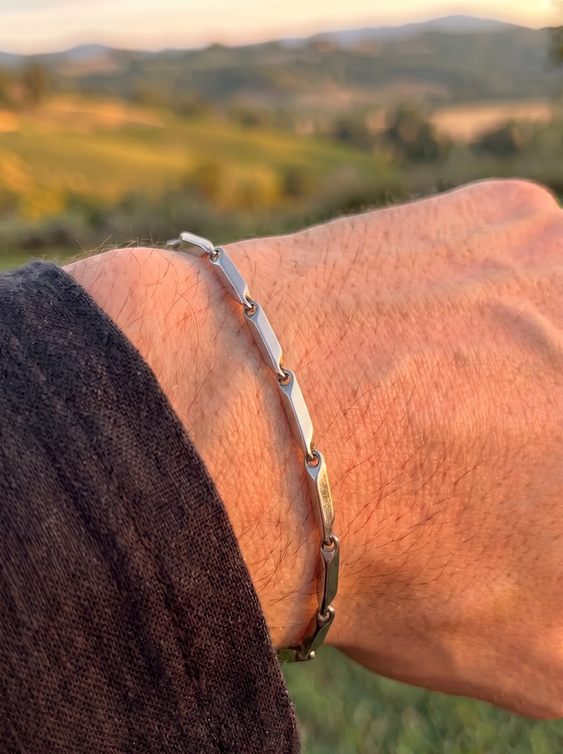 THIN LINK ARMBAND SILBER 4MM